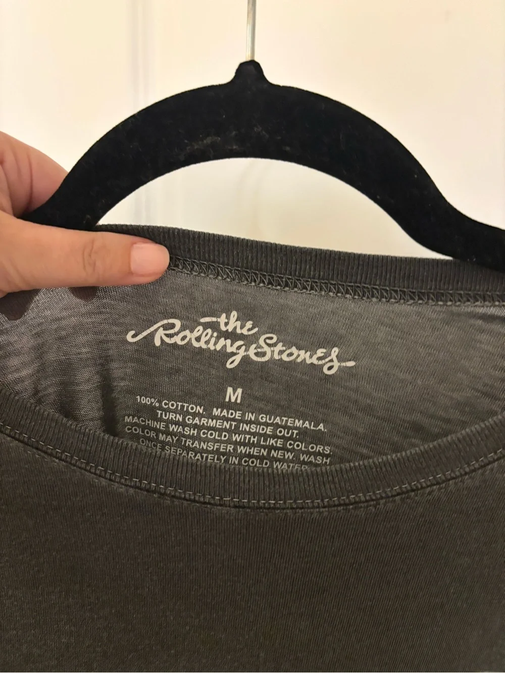 the Rolling Stones Gray Logo Crewneck Tee - Picture 3 of 3